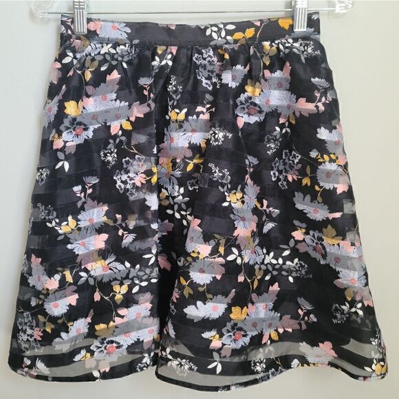 Xhilaration Milticolor Floral Spring Skirt S - Picture 2 of 10